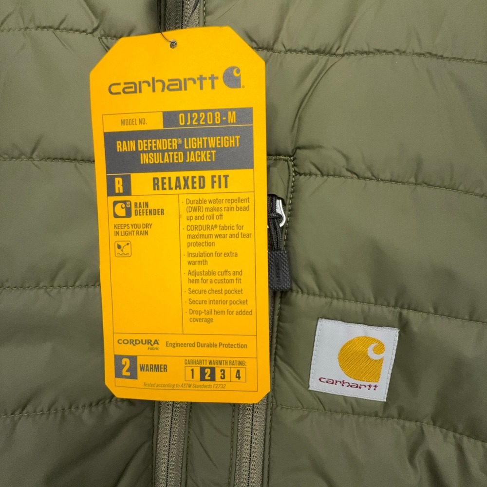 Carhartt Gilliam Rain Defender Insulated Jacket Mens Small Moss Green NWT - Picture 7 of 10
